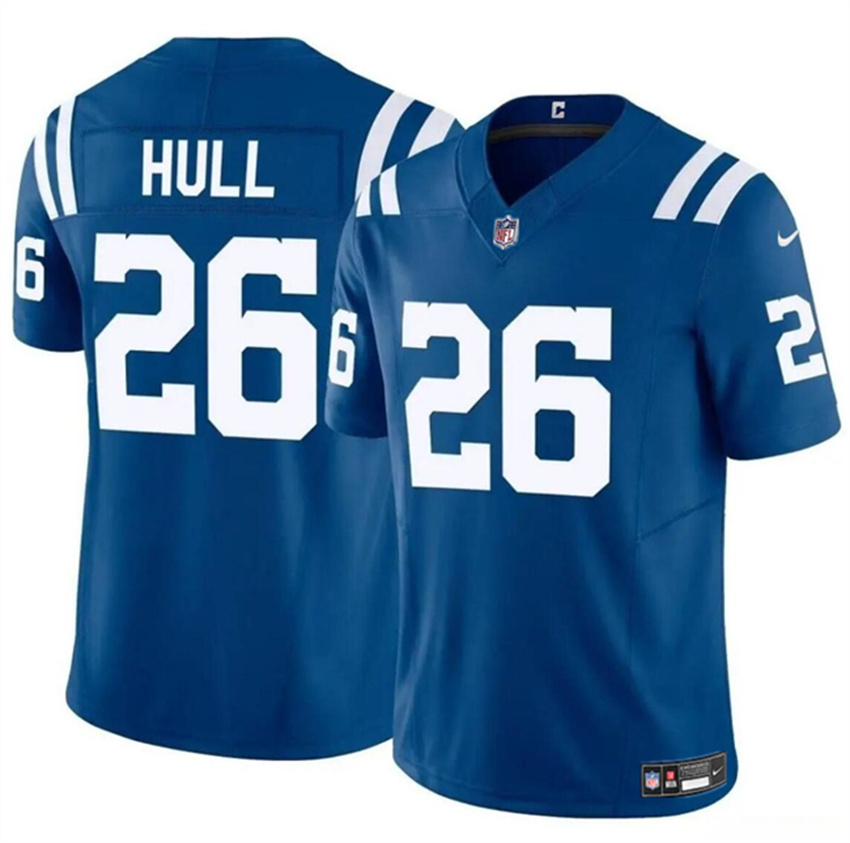 Youth Blue Indianapolis Colts #26 Evan Hull 2024 F.U.S.E Vapor Untouchable Limited Stitched Football Jersey
